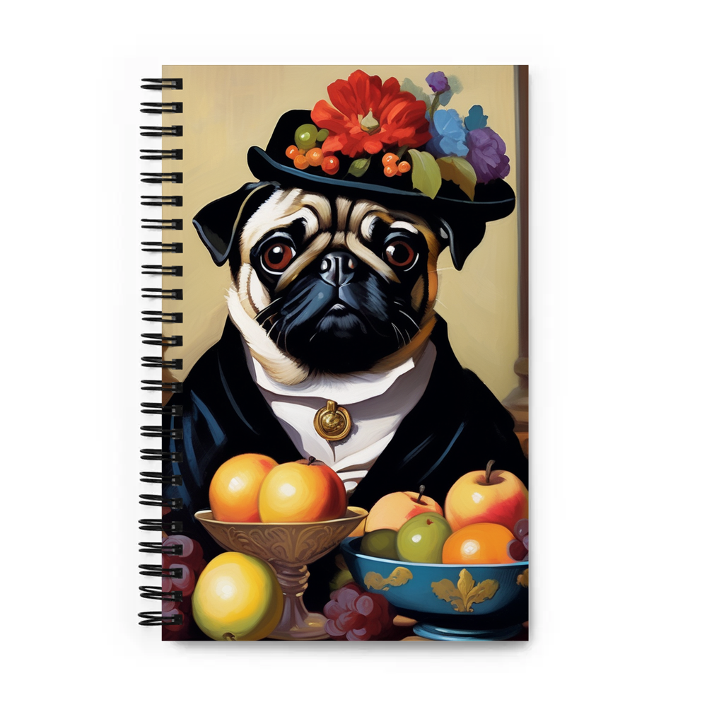 PugMug Custom Pug Spiral Notebook