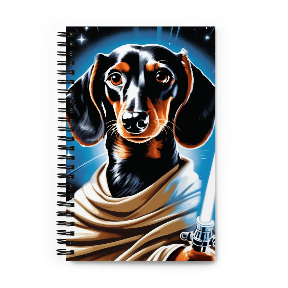 PugMug Custom Black Dachshund Spiral Notebook