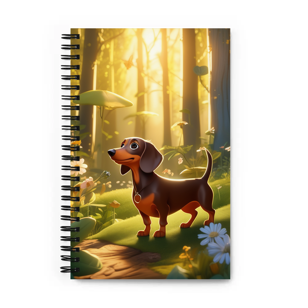 PugMug Custom Tan Dachshund Spiral Notebook