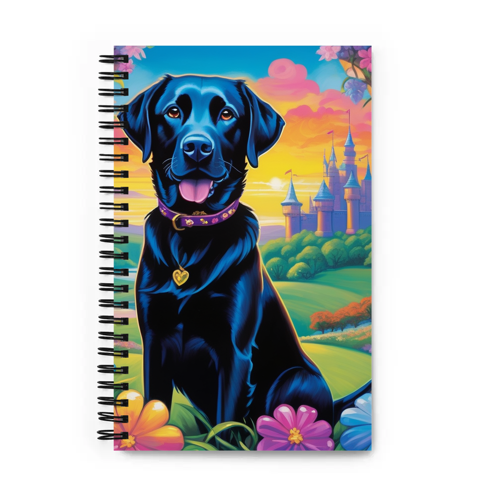 PugMug Custom Black Labrador Retriever Spiral Notebook