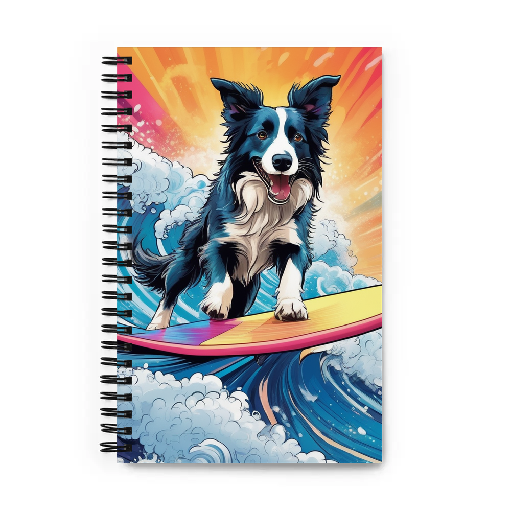 PugMug Custom Border Collie Spiral Notebook
