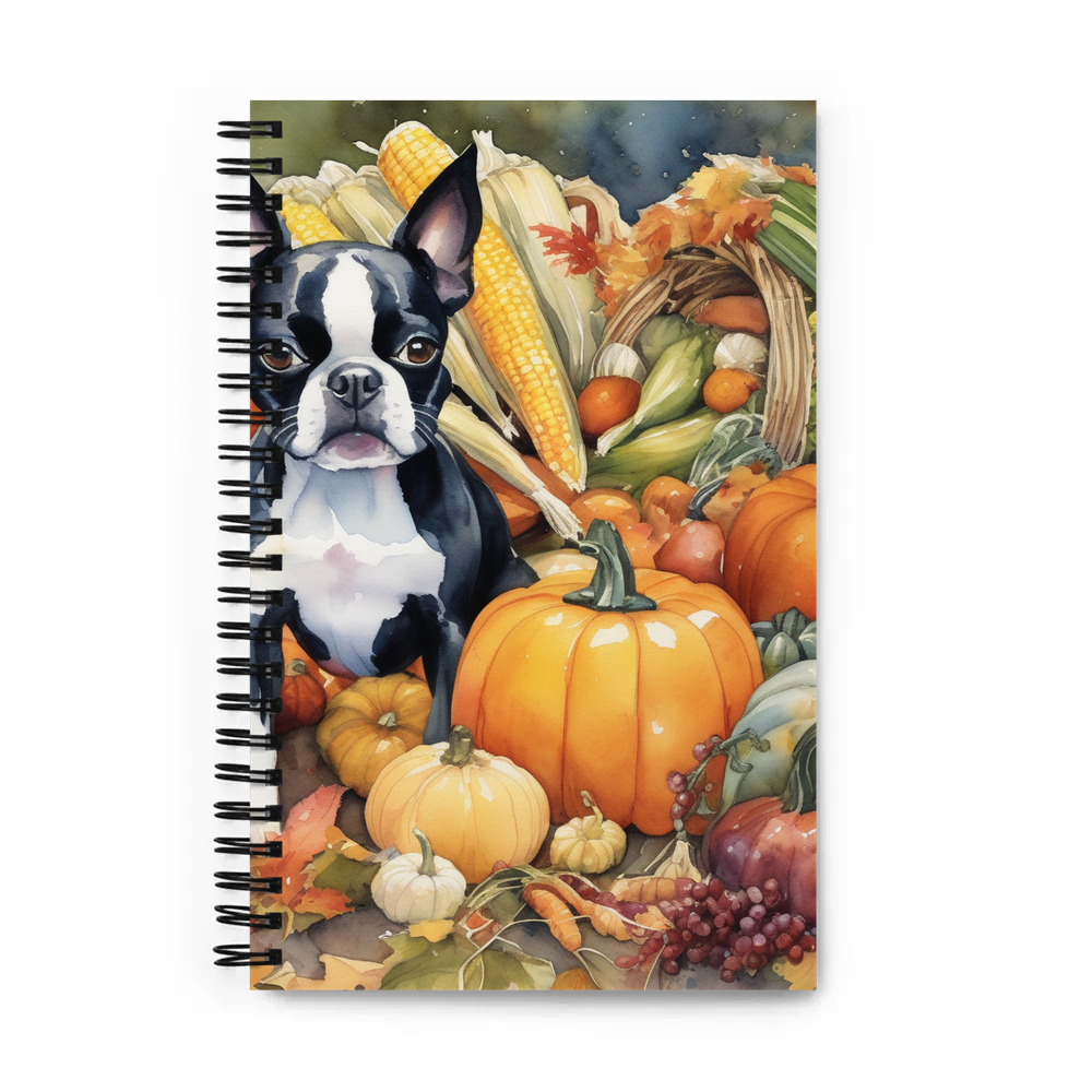 PugMug Custom Boston Terrier Spiral Notebook
