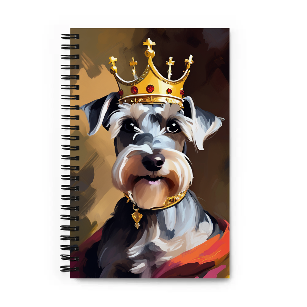 PugMug Custom Miniature Schnauzer Spiral Notebook
