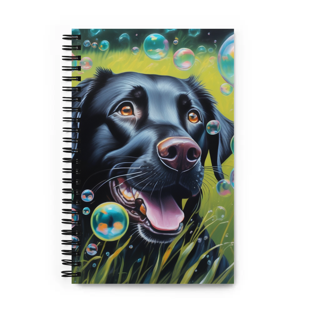 PugMug Custom Black Labrador Retriever Spiral Notebook