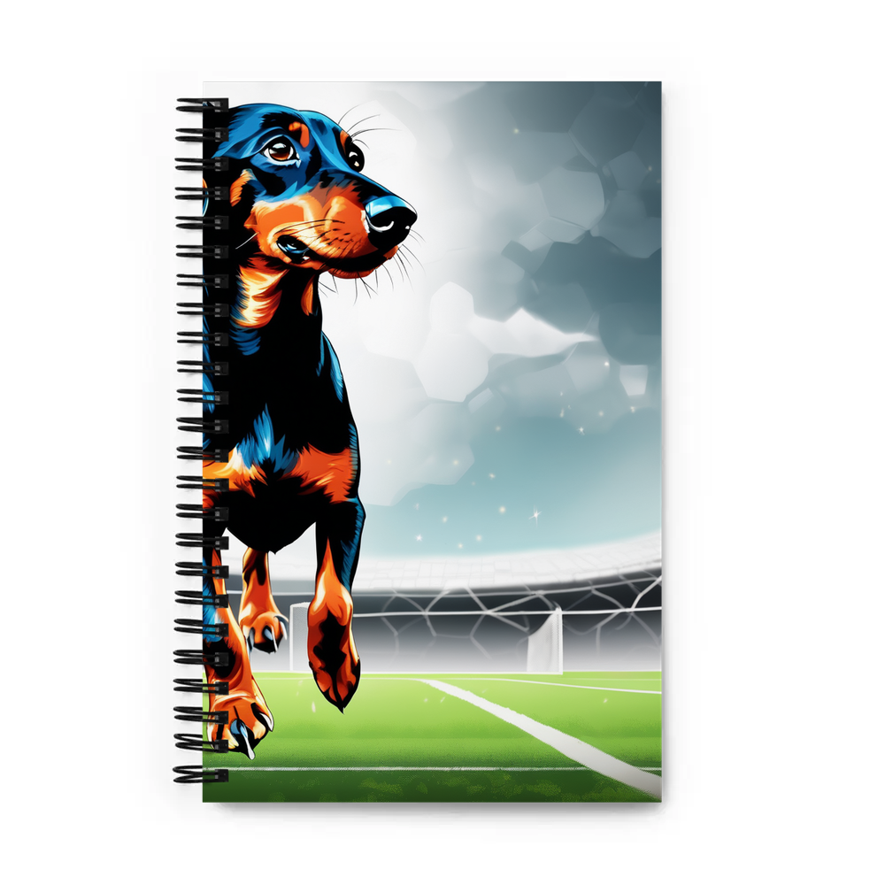 PugMug Custom Black Dachshund Spiral Notebook