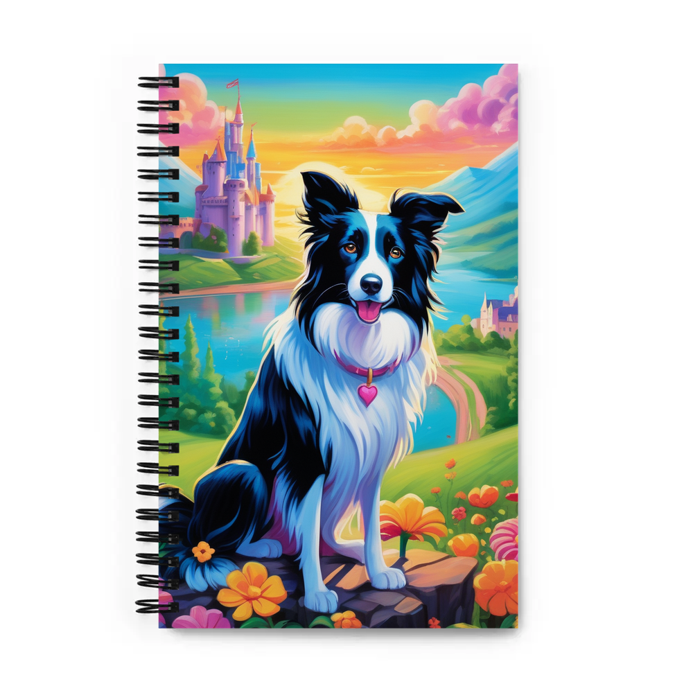 PugMug Custom Border Collie Spiral Notebook