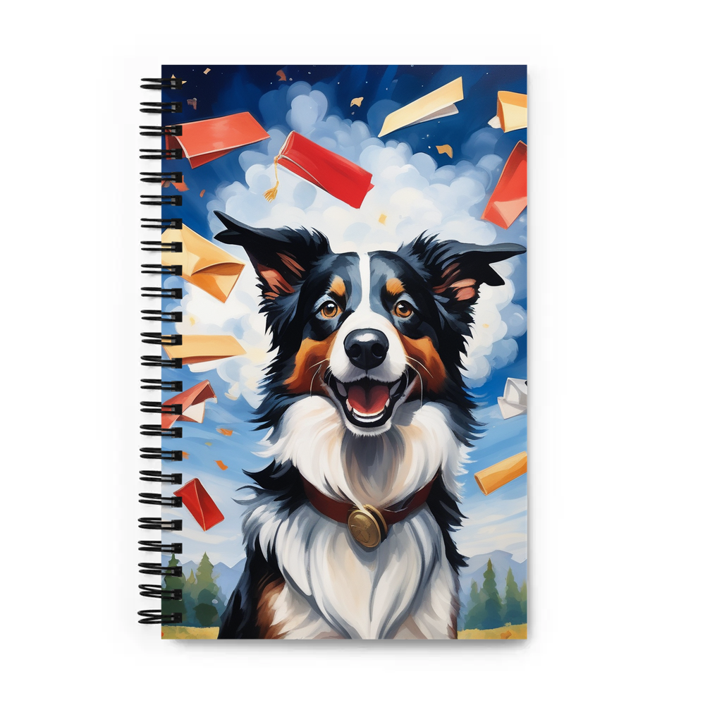 PugMug Custom Border Collie Spiral Notebook