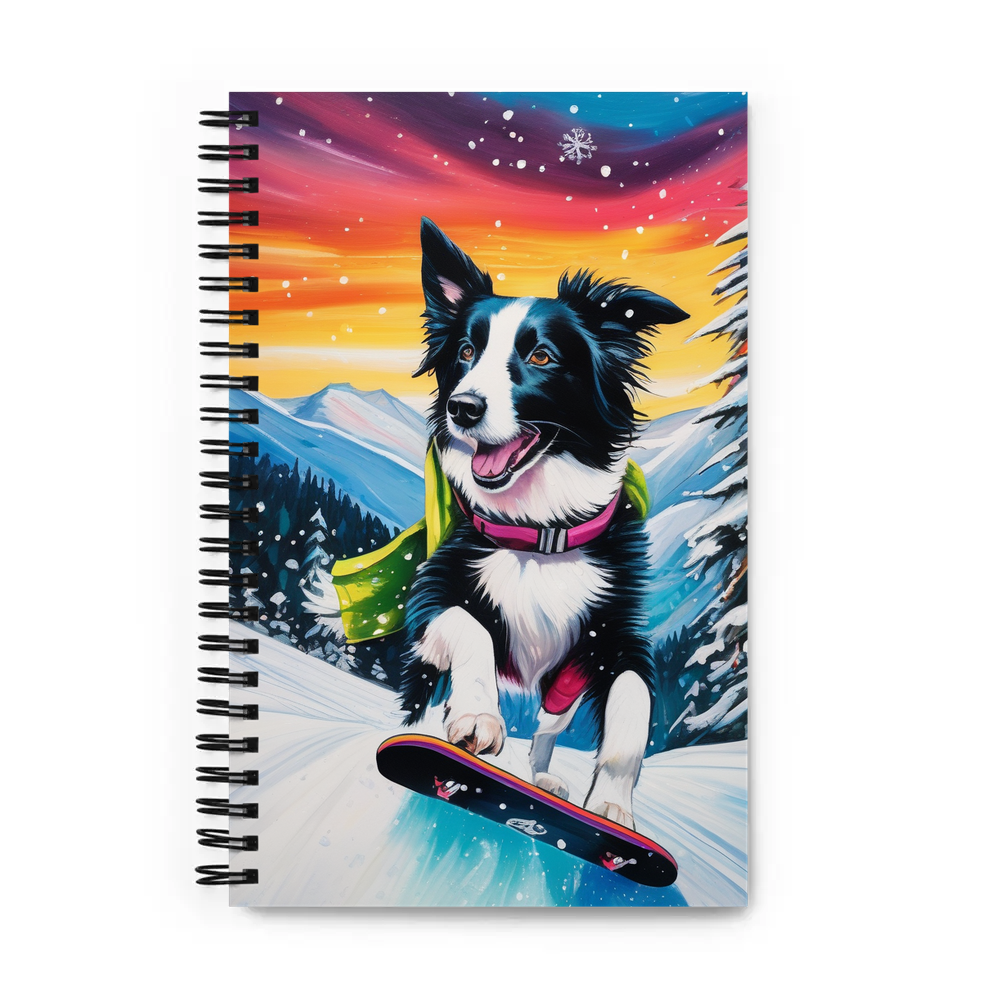 PugMug Custom Border Collie Spiral Notebook