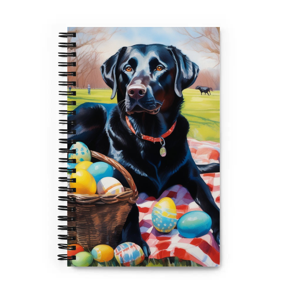 PugMug Custom Black Labrador Retriever Spiral Notebook