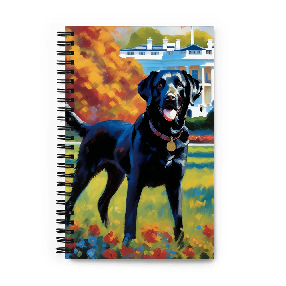PugMug Custom Black Labrador Retriever Spiral Notebook