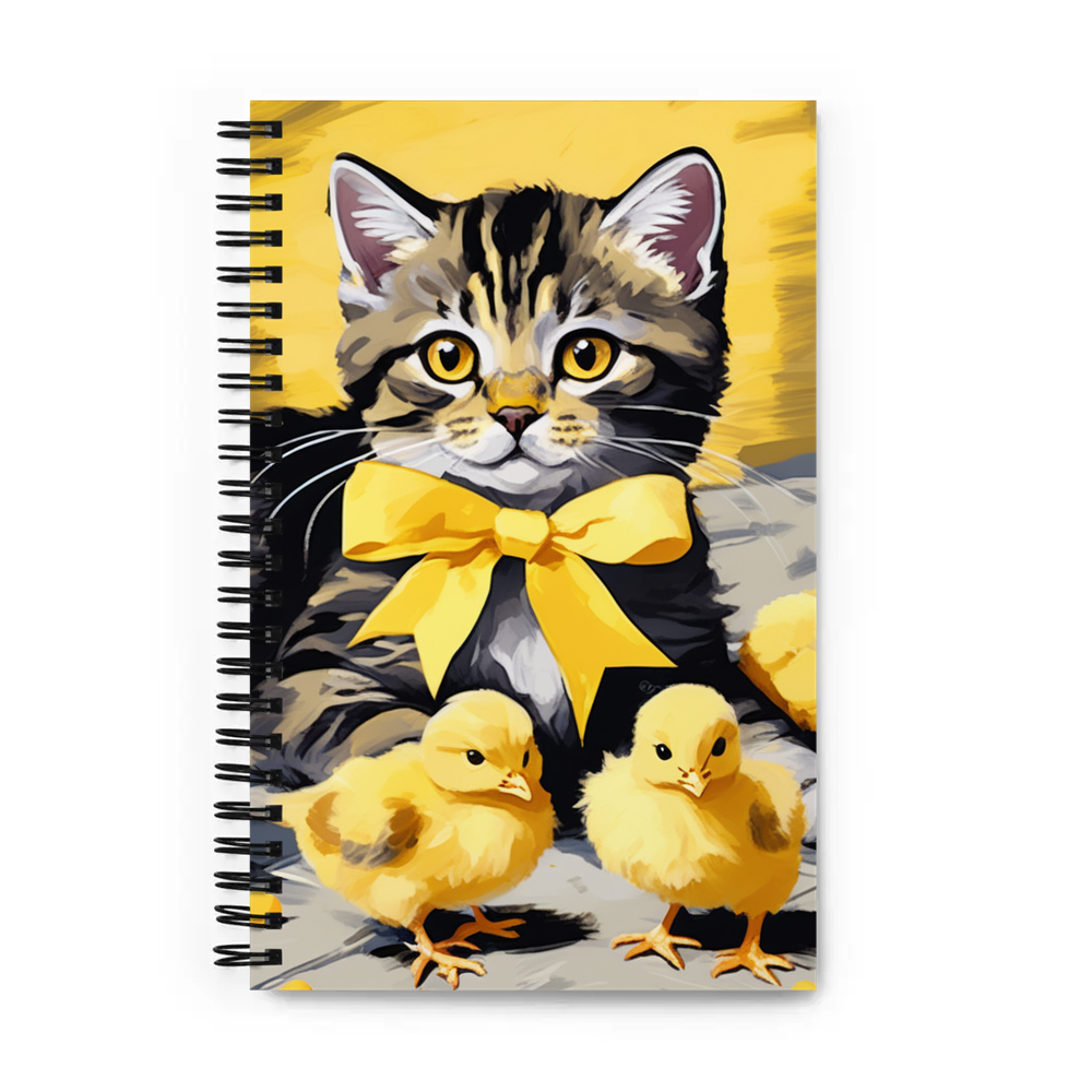 PugMug Custom Tabby Scottish Fold Cat Spiral Notebook