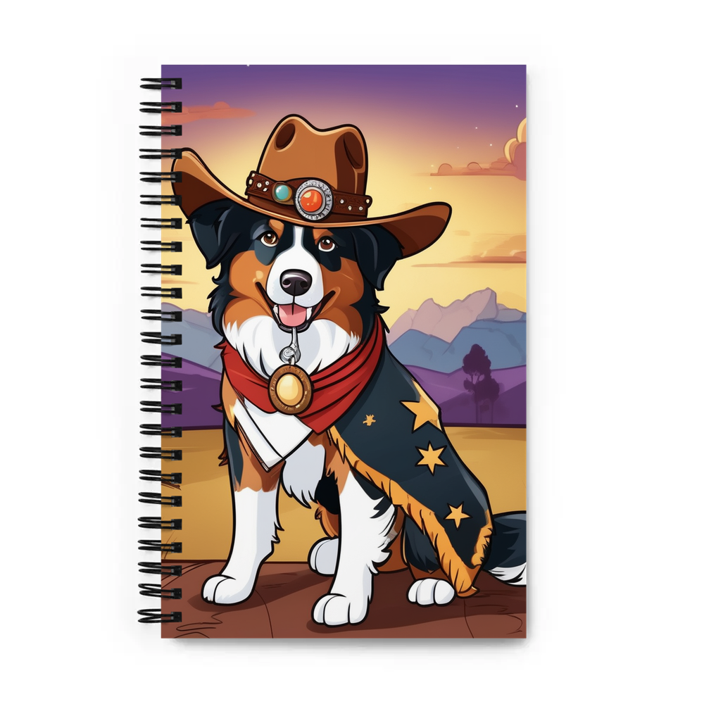 PugMug Custom Australian Shepherd Dog Spiral Notebook