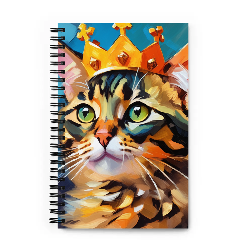 PugMug Custom Tabby Exotic Cat Spiral Notebook