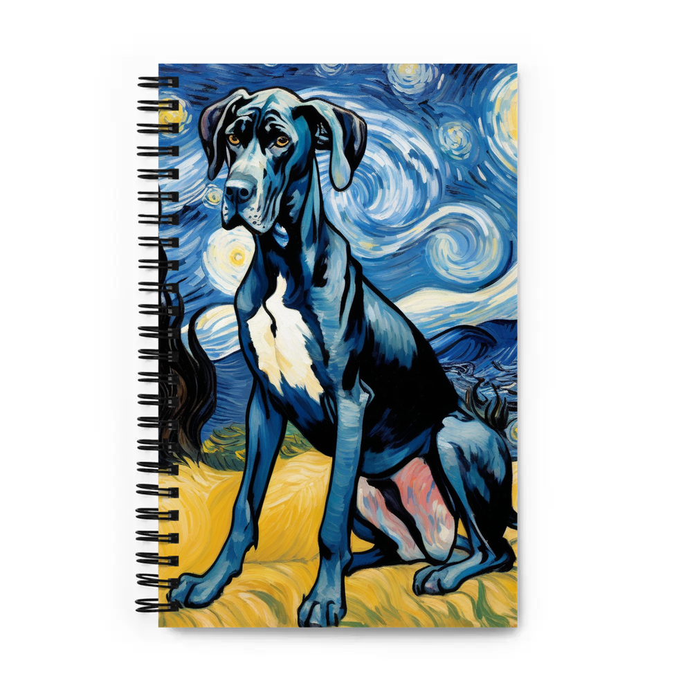 PugMug Custom Great Dane Spiral Notebook