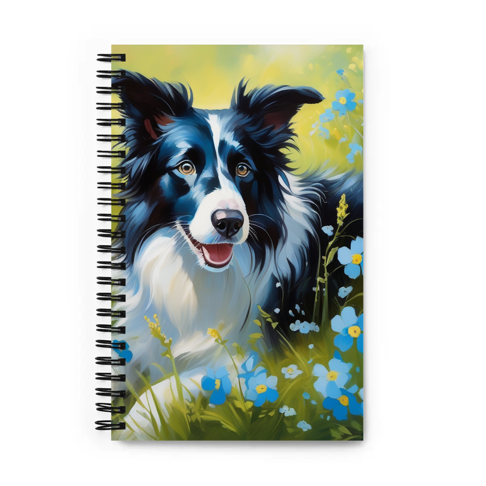 PugMug Custom Border Collie Spiral Notebook