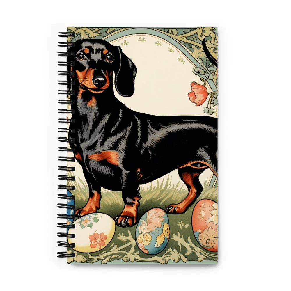 PugMug Custom Black Dachshund Spiral Notebook