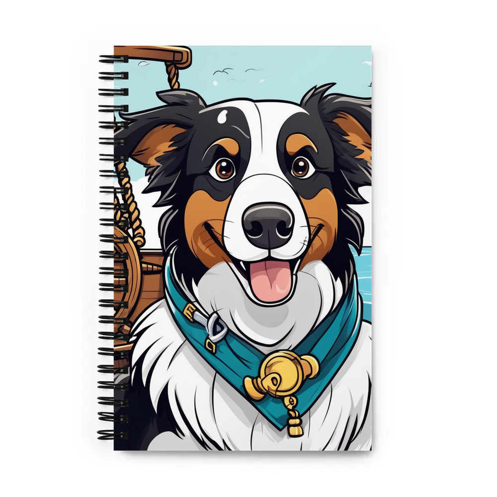 PugMug Custom Border Collie Spiral Notebook