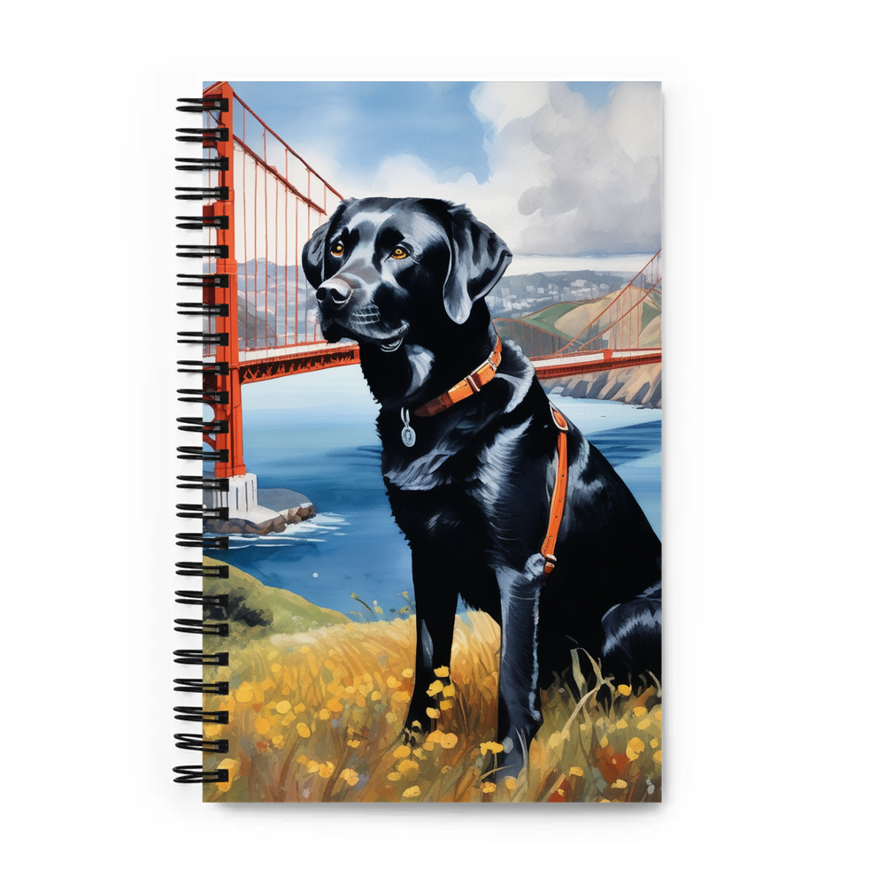 PugMug Custom Black Labrador Retriever Spiral Notebook