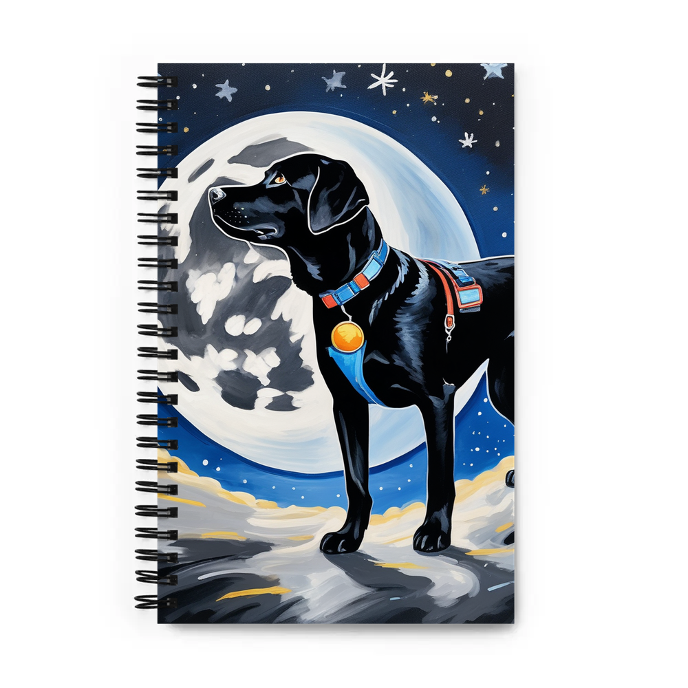 PugMug Custom Black Labrador Retriever Spiral Notebook