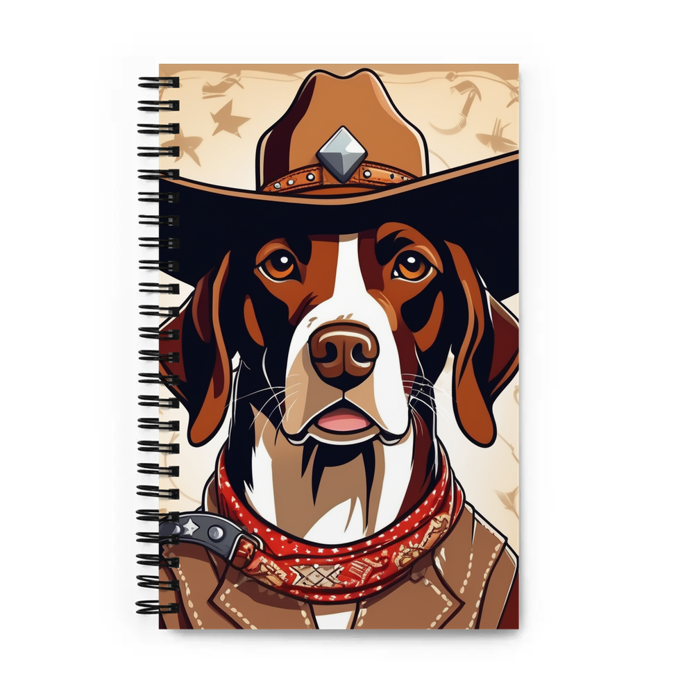 PugMug Custom Pointer Dog Spiral Notebook