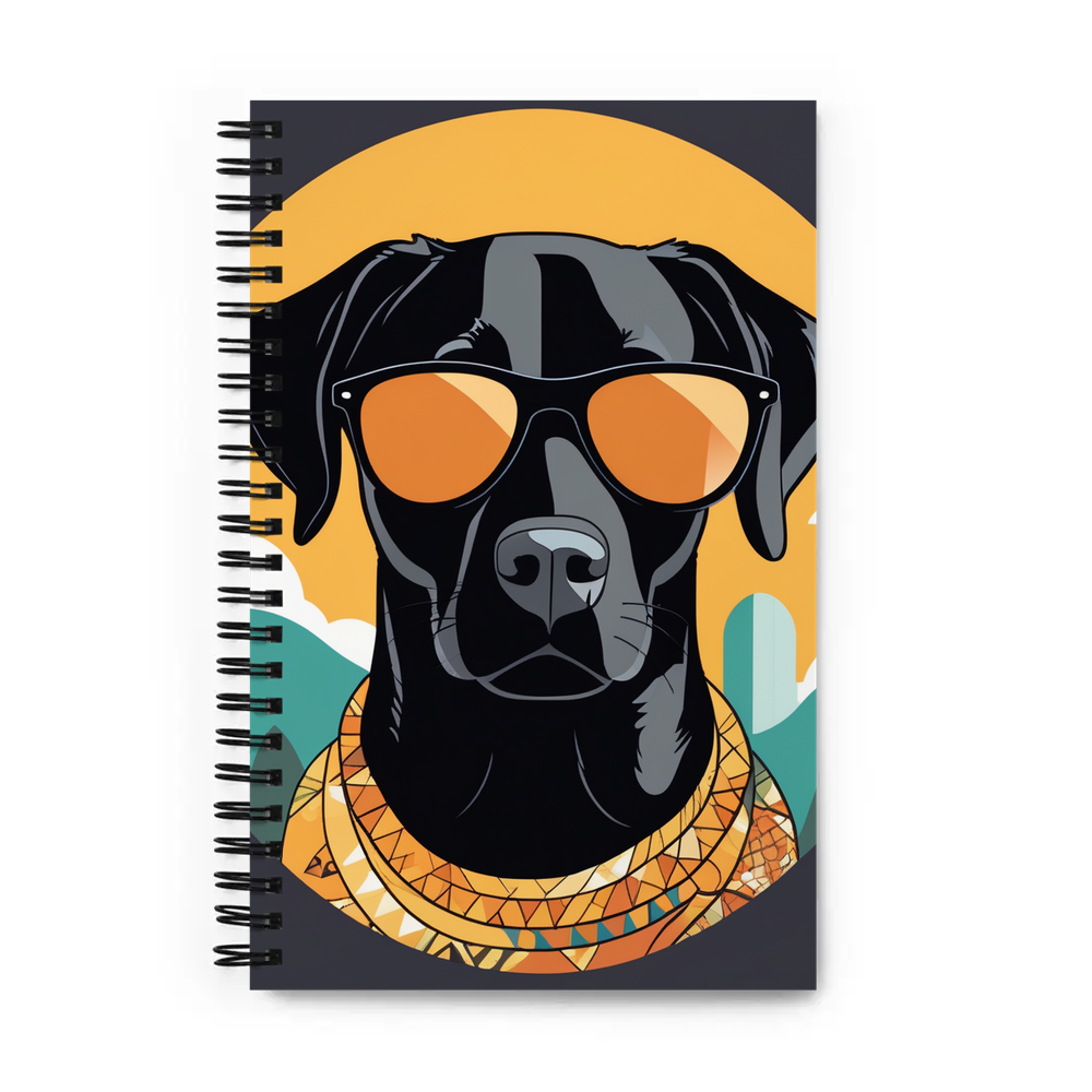 PugMug Custom Black Labrador Retriever Spiral Notebook