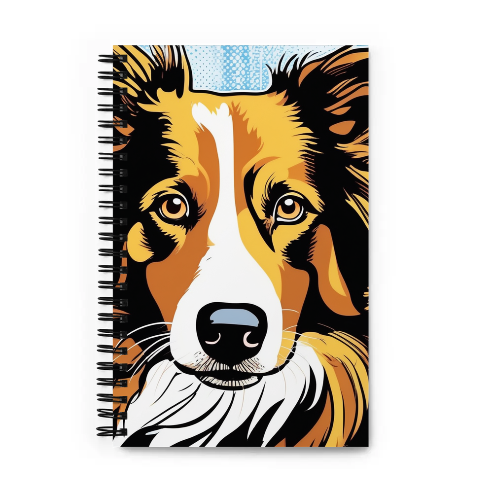 PugMug Custom Border Collie Spiral Notebook
