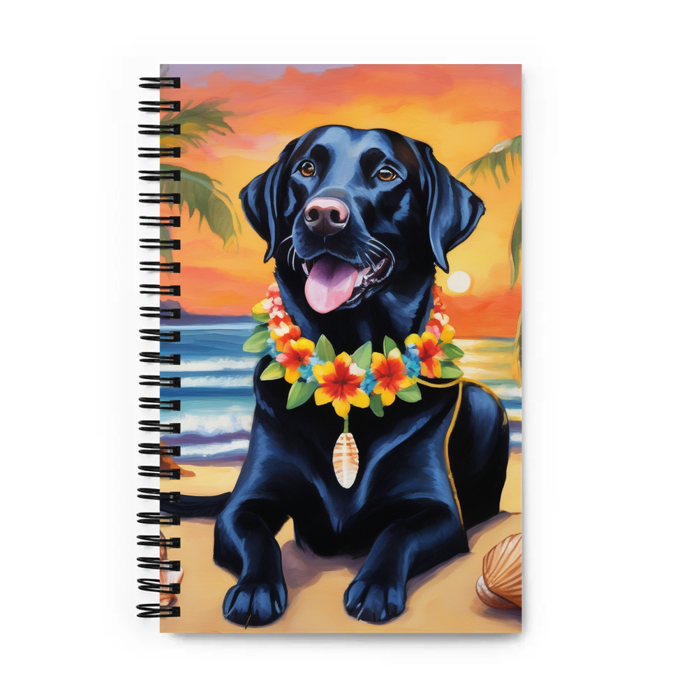 PugMug Custom Black Labrador Retriever Spiral Notebook
