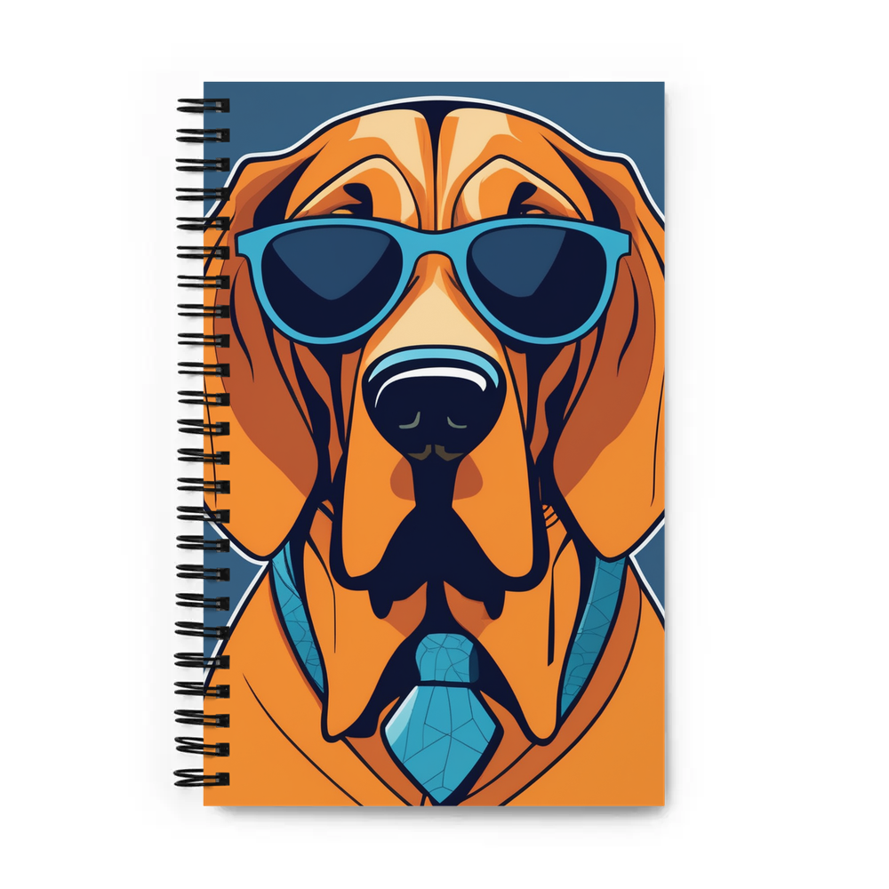 PugMug Custom Bloodhound Spiral Notebook