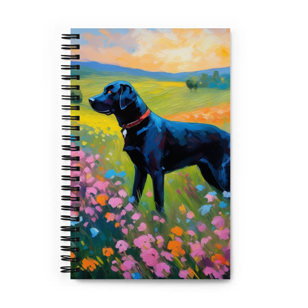 PugMug Custom Black Labrador Retriever Spiral Notebook