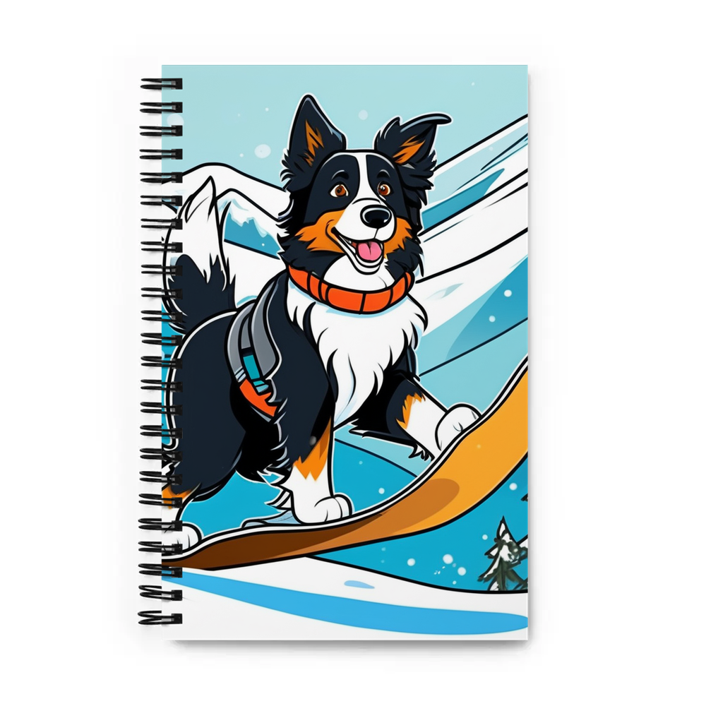 PugMug Custom Border Collie Spiral Notebook
