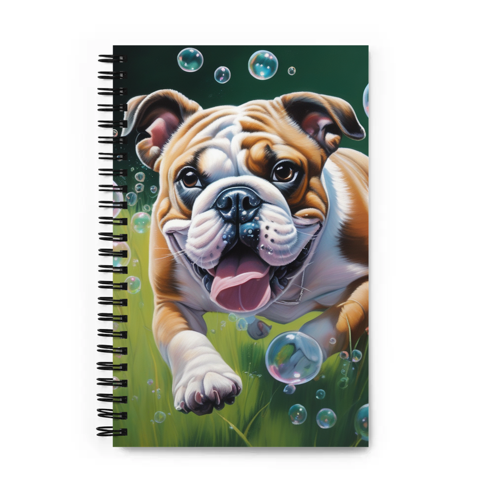 PugMug Custom Bulldog Spiral Notebook