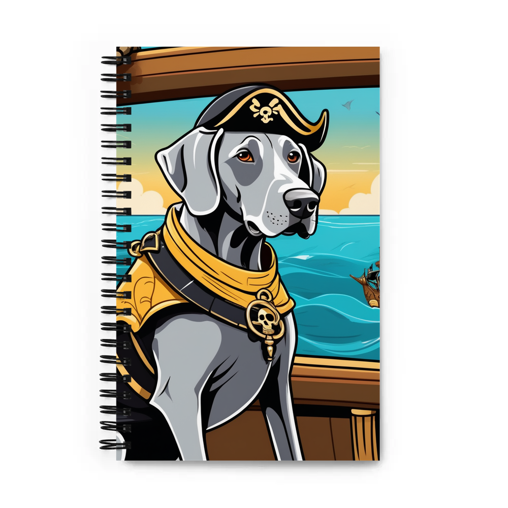PugMug Custom Weimaraner Spiral Notebook