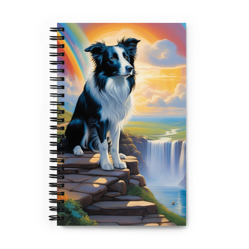 PugMug Custom Border Collie Spiral Notebook