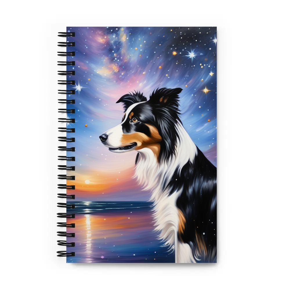 PugMug Custom Border Collie Spiral Notebook