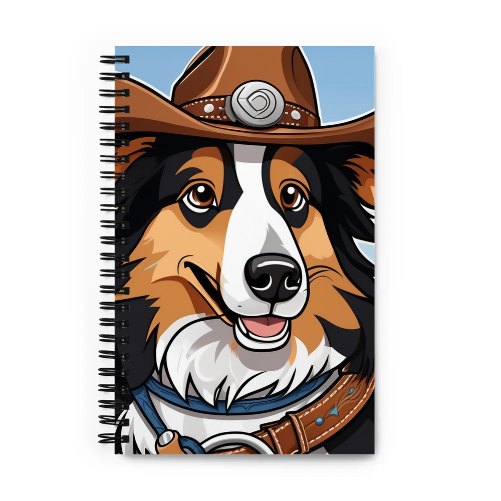 PugMug Custom Collie Spiral Notebook