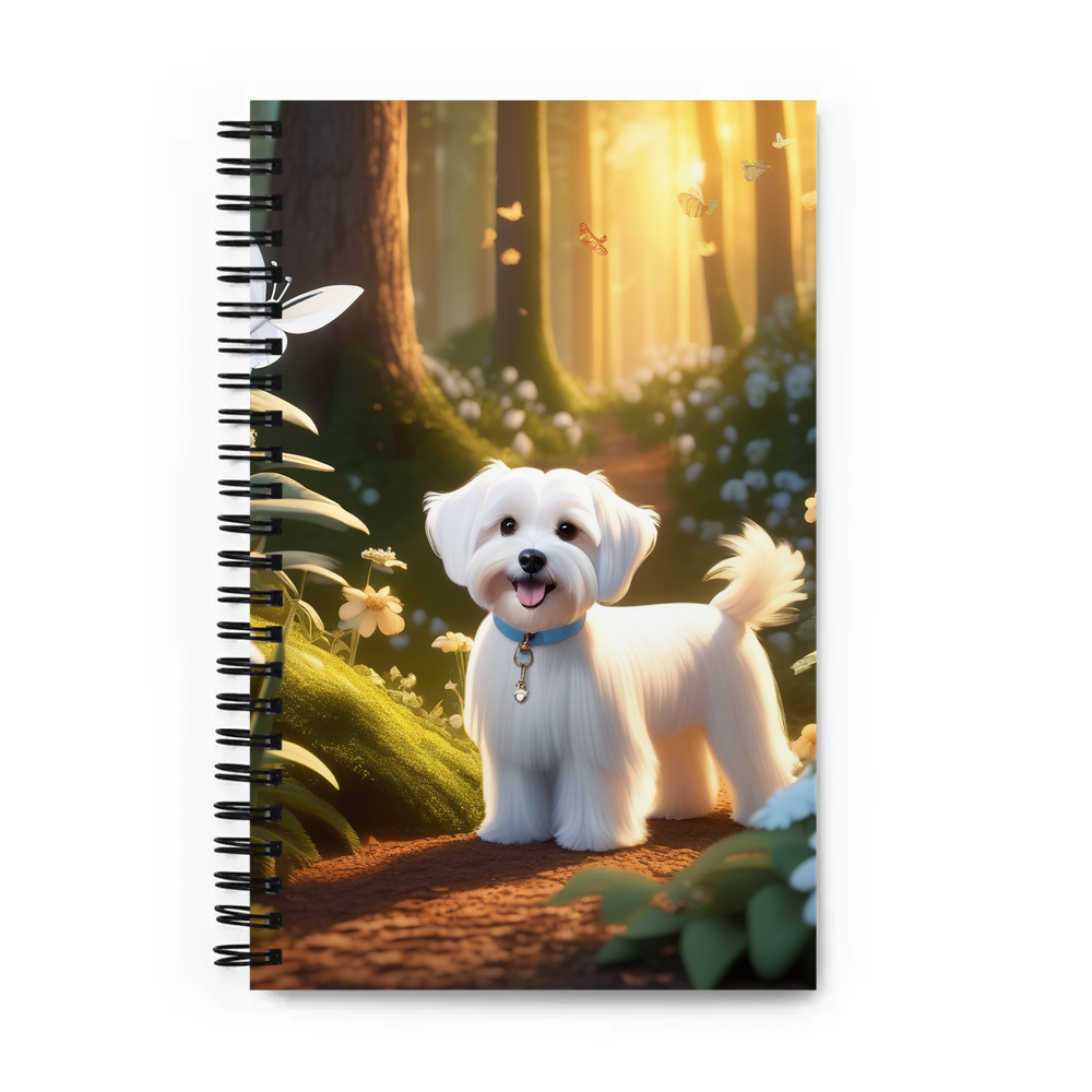 PugMug Custom White Havanese Dog Spiral Notebook