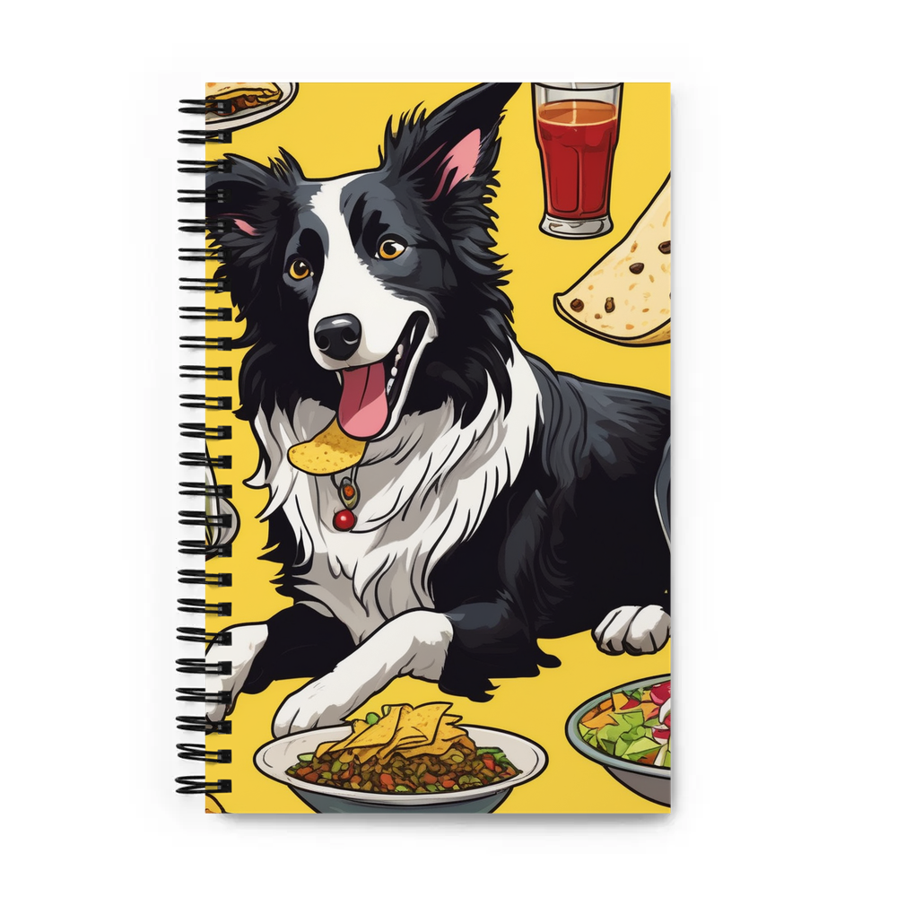 PugMug Custom Border Collie Spiral Notebook