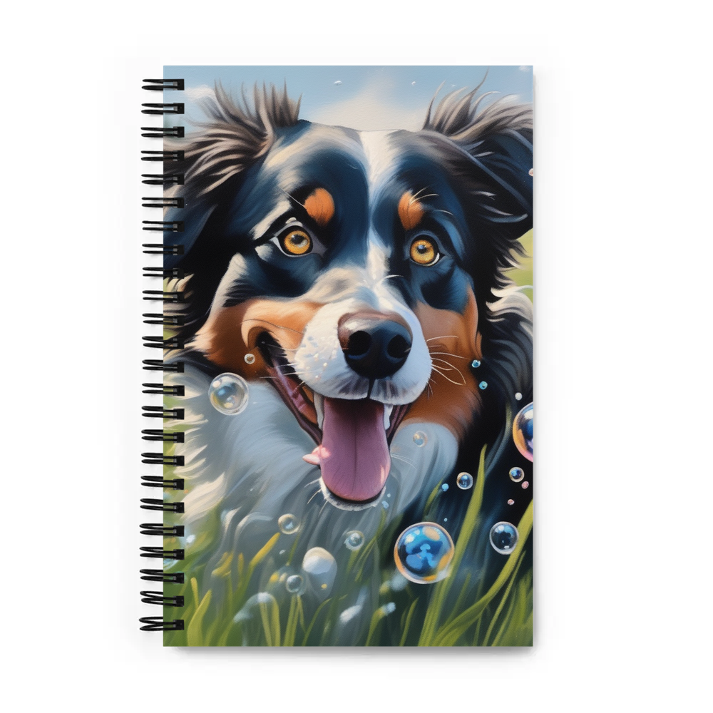 PugMug Custom Miniature American Shepherd Spiral Notebook