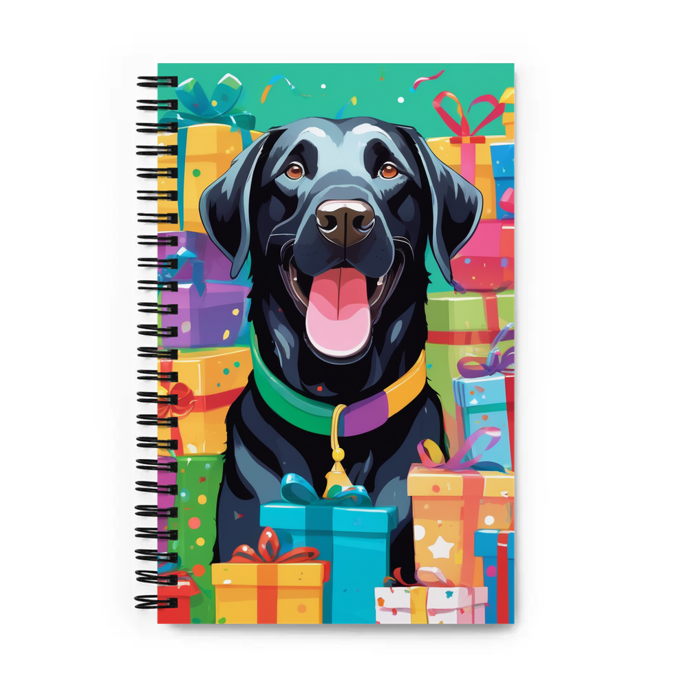 PugMug Custom Black Labrador Retriever Spiral Notebook