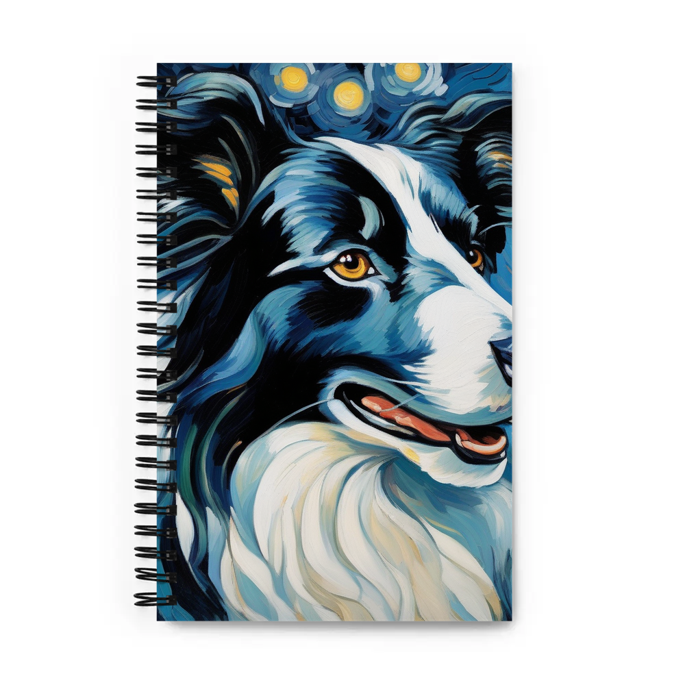 PugMug Custom Border Collie Spiral Notebook