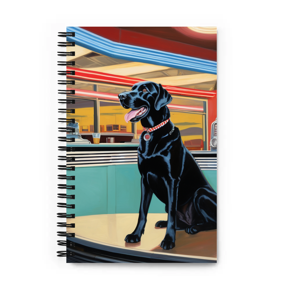 PugMug Custom Black Labrador Retriever Spiral Notebook