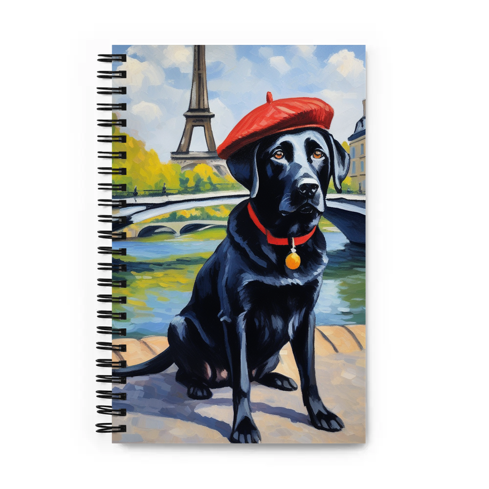 PugMug Custom Black Labrador Retriever Spiral Notebook