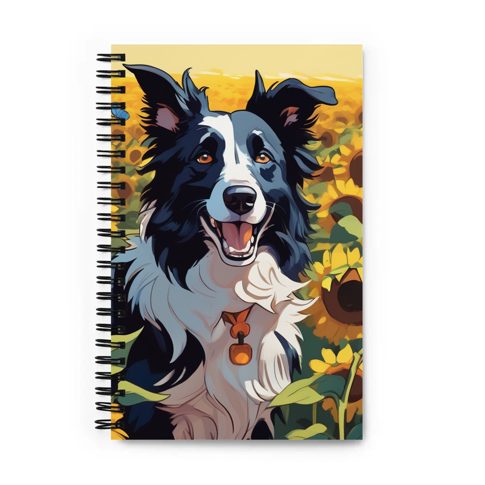 PugMug Custom Border Collie Spiral Notebook