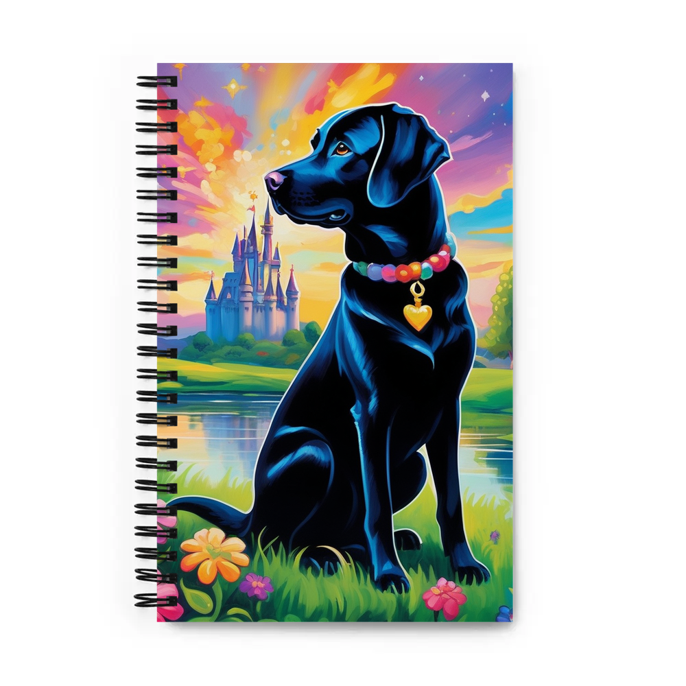 PugMug Custom Black Labrador Retriever Spiral Notebook