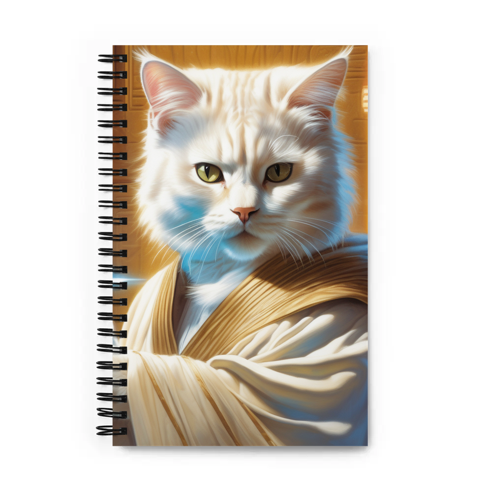 PugMug Custom White Exotic Cat Spiral Notebook