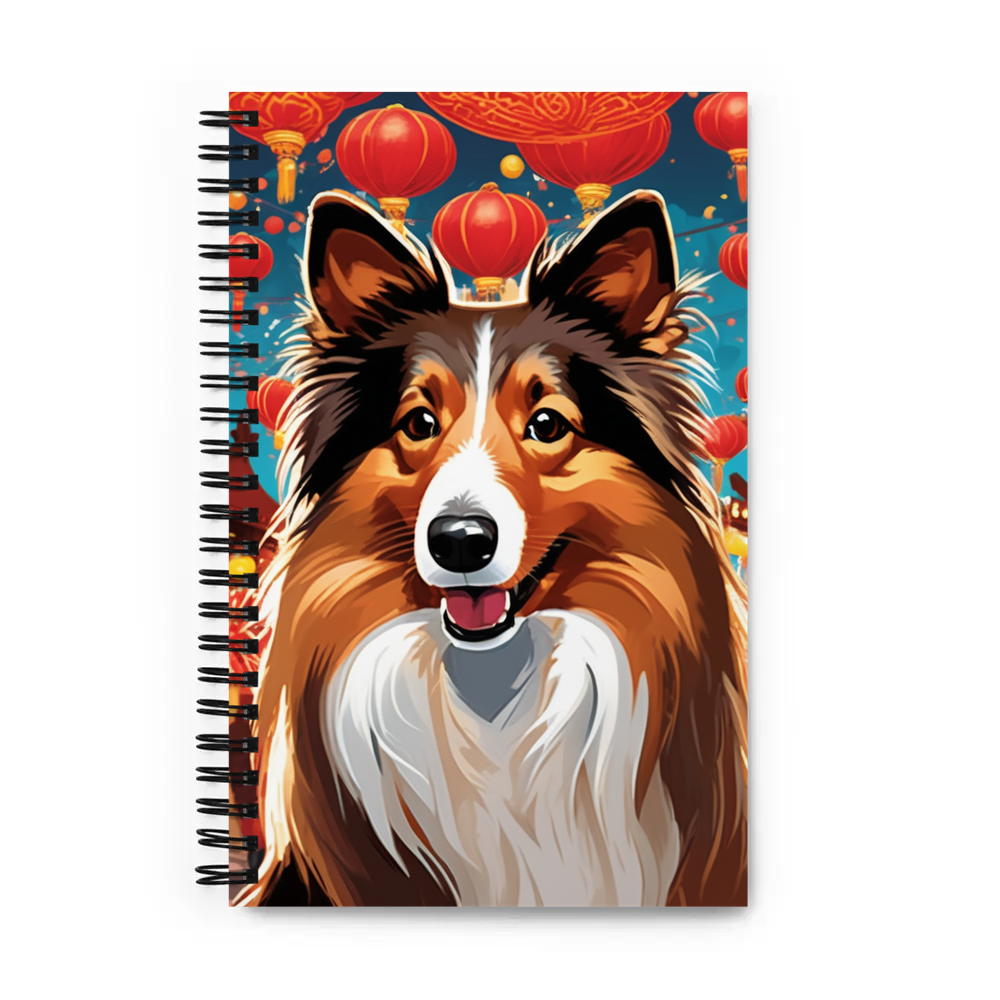 PugMug Custom Shetland Sheepdog Spiral Notebook