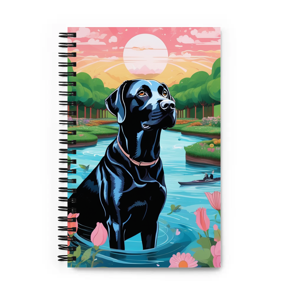 PugMug Custom Black Labrador Retriever Spiral Notebook