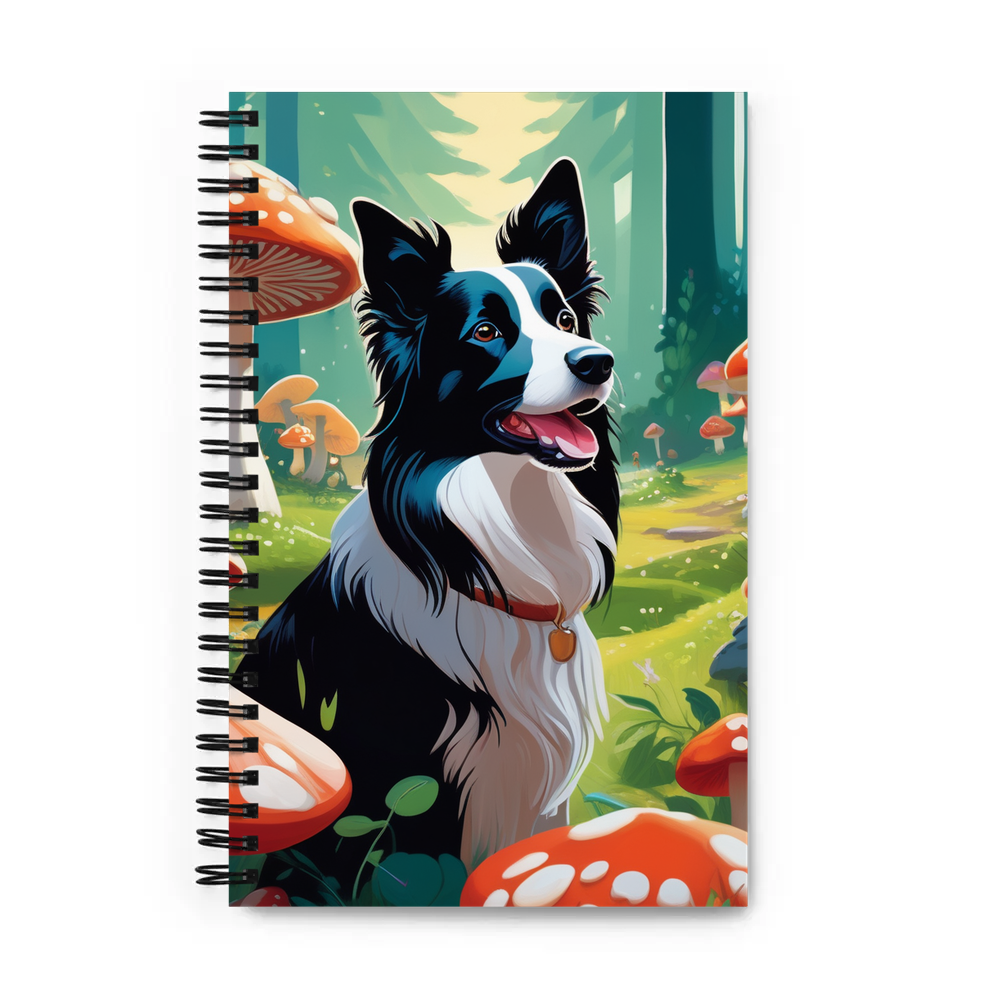 PugMug Custom Border Collie Spiral Notebook