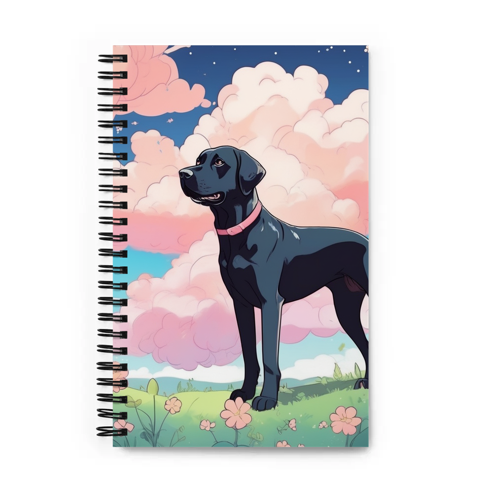 PugMug Custom Black Labrador Retriever Spiral Notebook