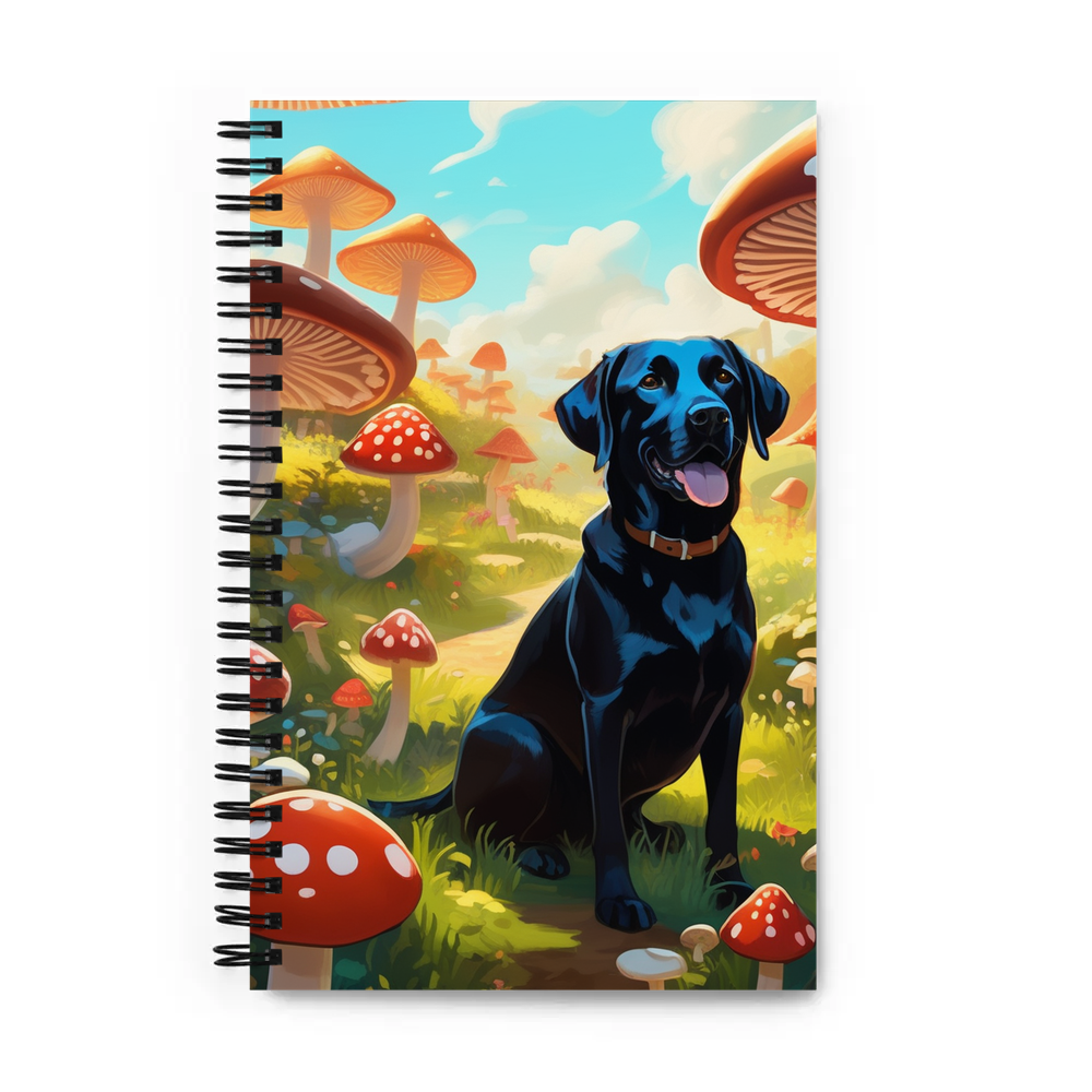 PugMug Custom Black Labrador Retriever Spiral Notebook